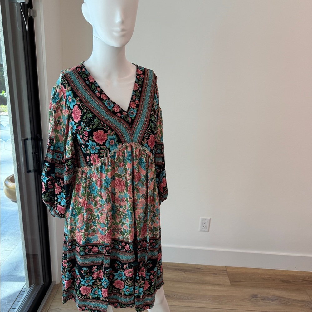 Floral V-Neck Dress